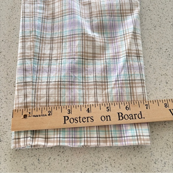 Talbots Crop Pants Stretch Multicolor Plaid Women's Size 8 Made in Hong Kong - Picture 12 of 13